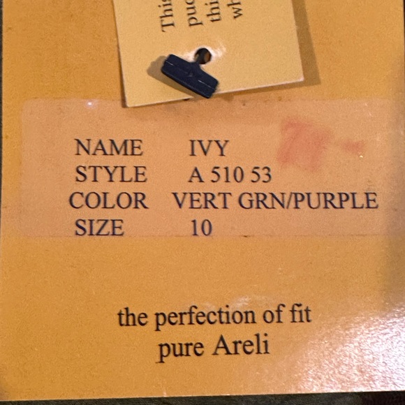 Areli Collection Purple Green NWT Reversible Button Down Blouse Sz 10. 100% Silk - Picture 12 of 15